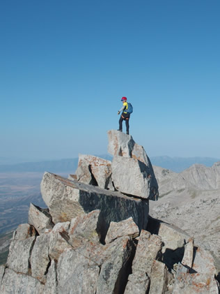 Above it all in the Lone Peak Wilderness