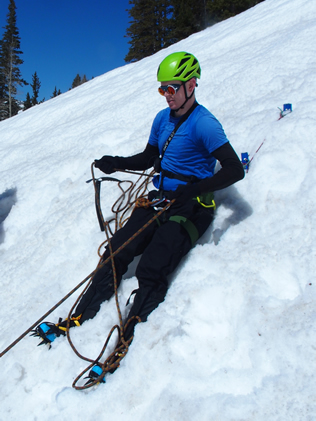 Descending the East Ridge of the Pfeifferhorn