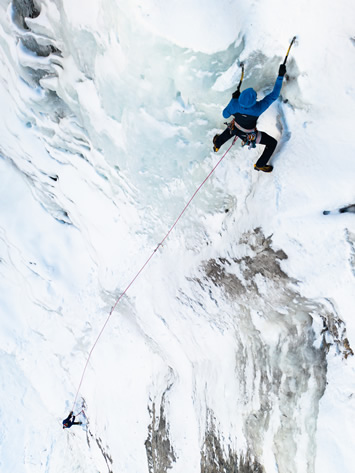 Leading Ice in Provo Canyon