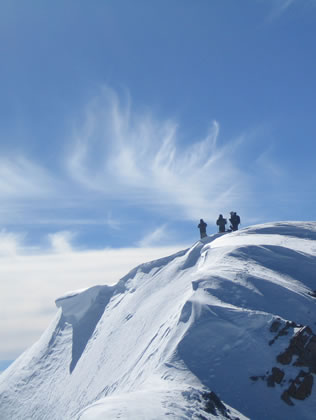 Climbers on Wasatch Summit