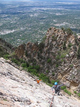 Climbing the West Slabs of Mt. Olympus