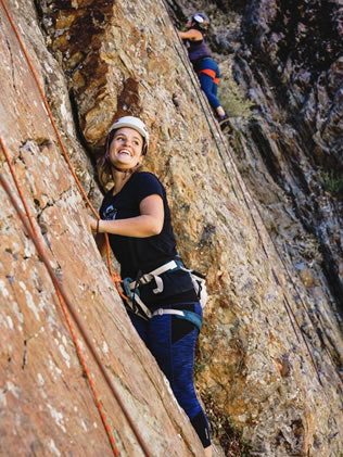 Climbing at Reservoir Ridge