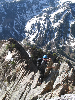 The Exposed South Ridge of Mt. Superior