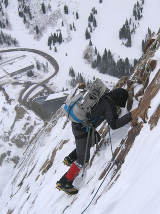 Mixed alpine moves on South Ridge of Superior  