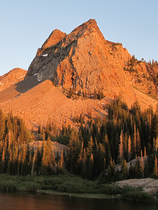 Sundial Peak at sunset