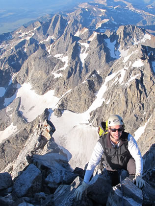 Climbing in the Tetons