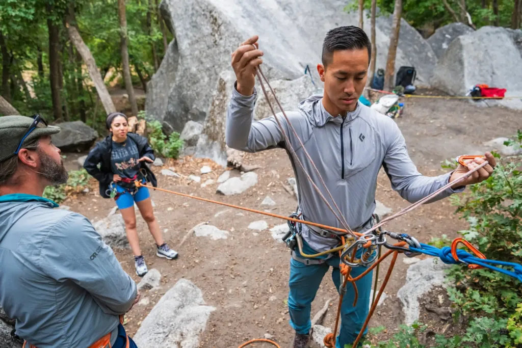 rock self rescue students practice