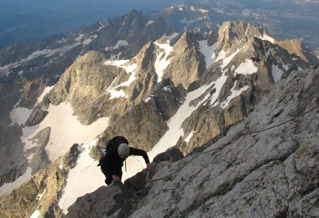 rock climbing grand teton friction pitch gt prep uma